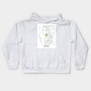 Reggina FC Stadium Map Design Kids Hoodie